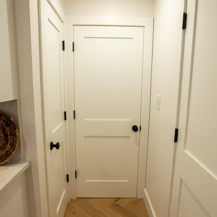 #8402 MDF White Primed Shaker Panel Interior Door - Image 3